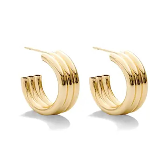 Triple Hoop-Gold