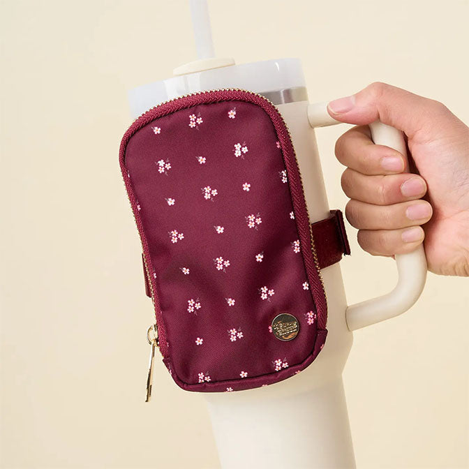 Tumbler Fanny Pack-Pretty Posies Plum
