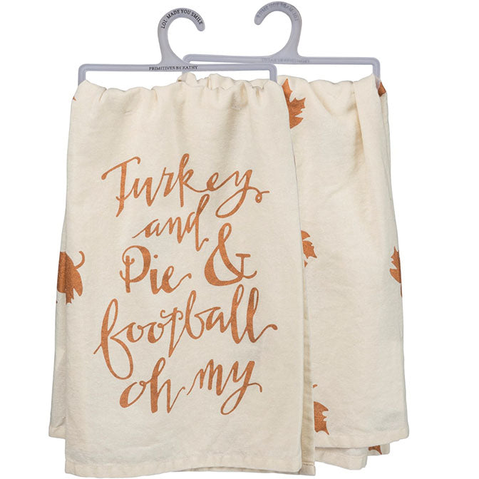 Turkey and Pie and Football Kitchen Towel