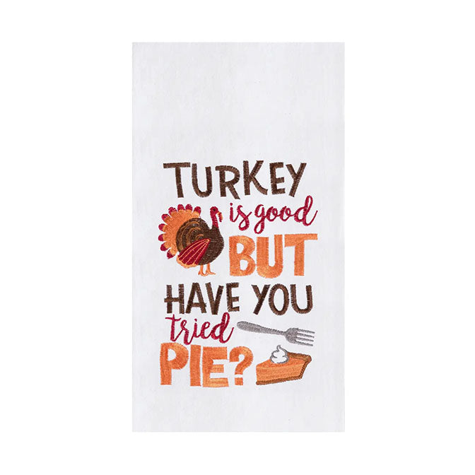 Fall/Harvest Turkey and Pie Thanksgiving Kitchen Towel