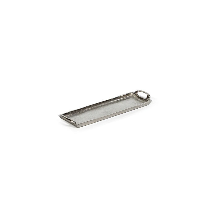 Rectangular Aluminum Tray-Silver Nickel
