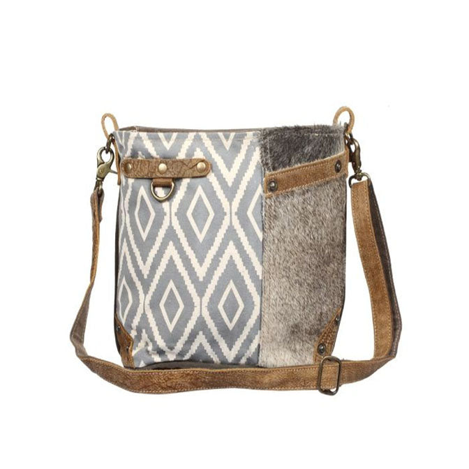 Washed Out Side Pocket Shoulder Bag