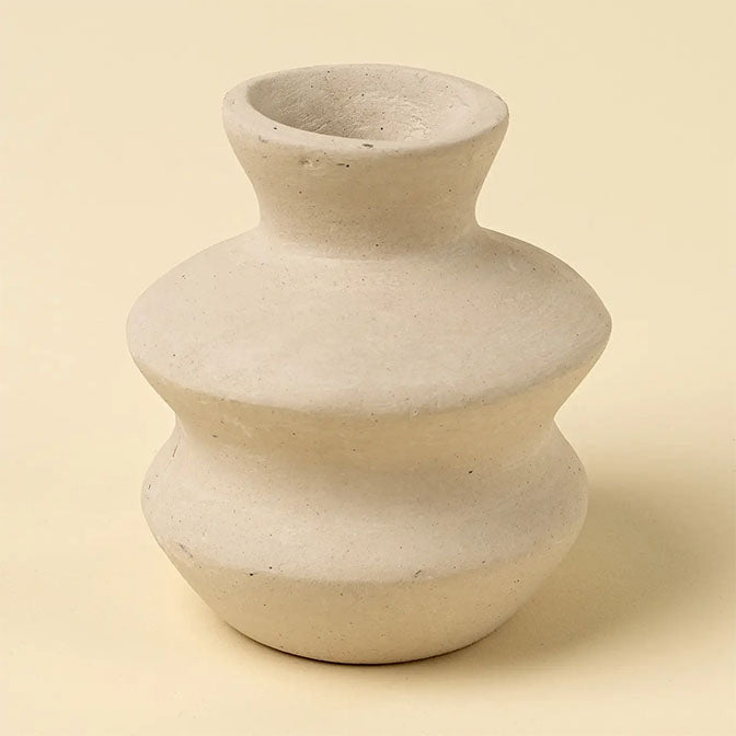 Wave Paper Mache Bud Vase