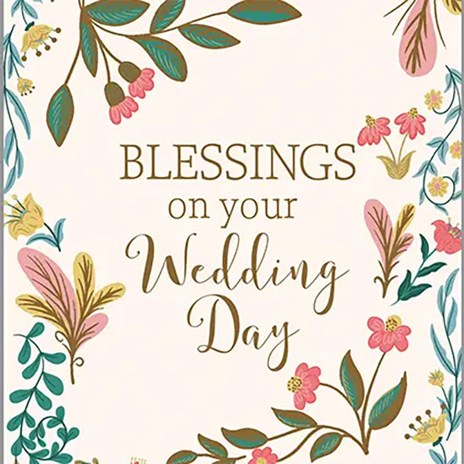 Wedding Greeting Card - Folksy Leaves