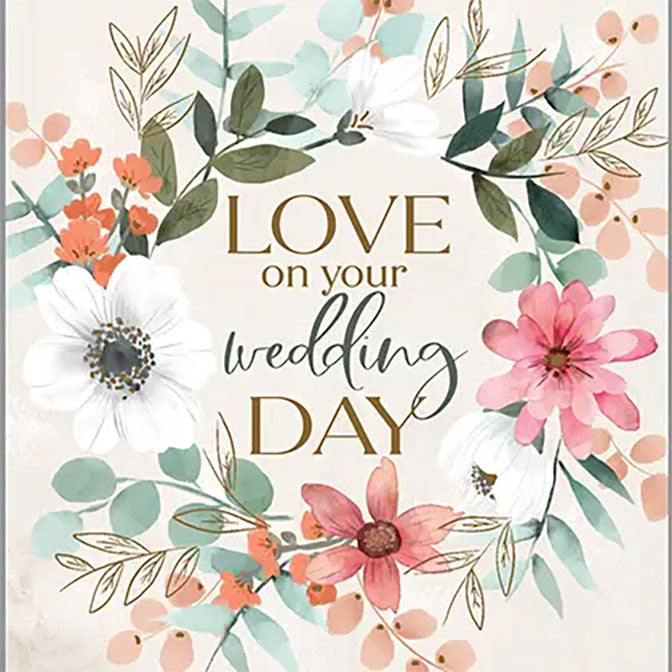 Wedding Greeting Card - Wedding Wreath