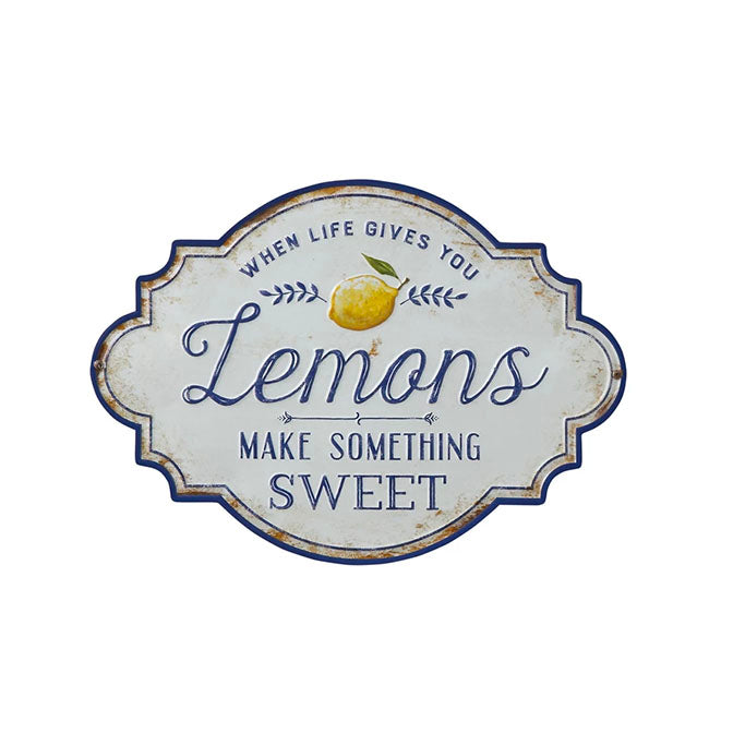 When Life Gives You Lemons Embossed Wall Decor