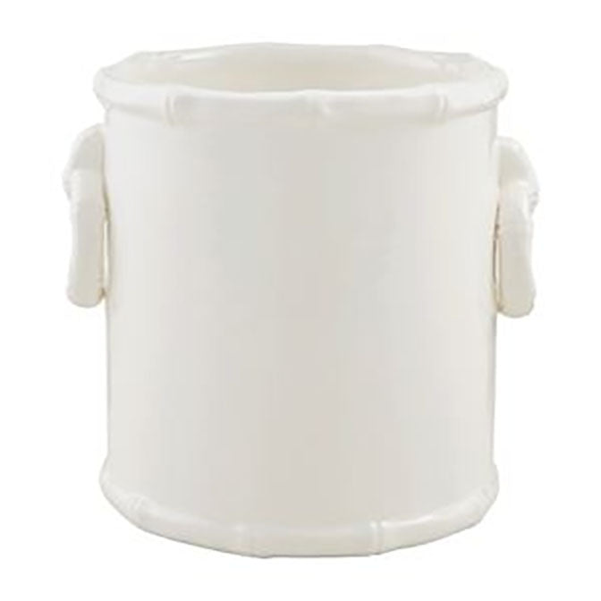 White Bamboo Utensil Holder