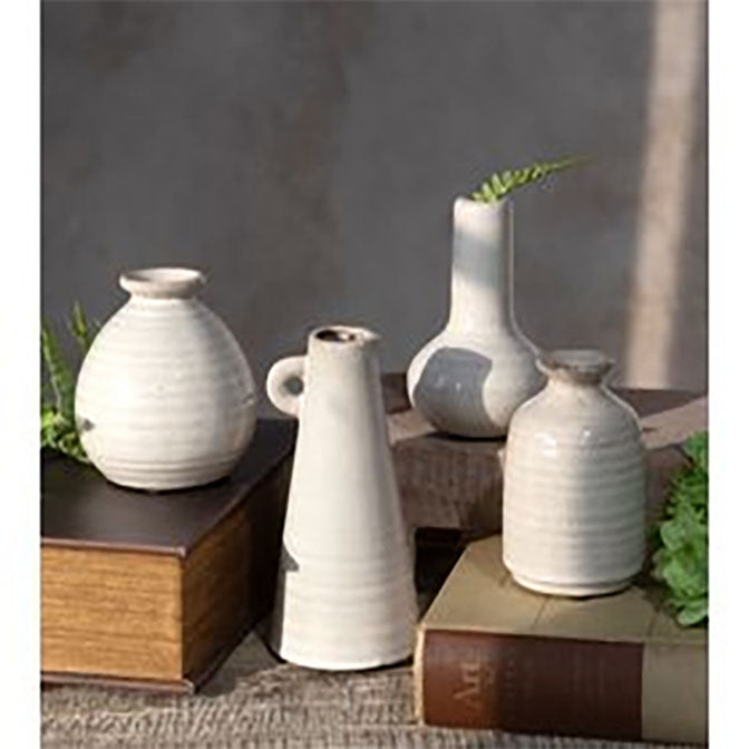White Ceramic Vases
