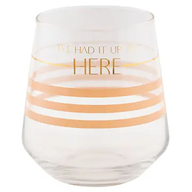 Stemless Wine Glass Bon Apetit