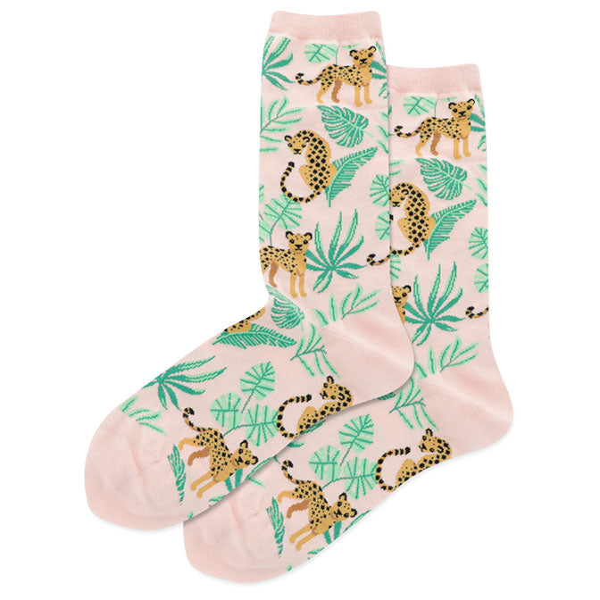 Womens Cheetah Sock