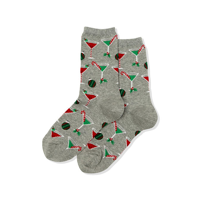 Womens Christmas Cocktail Sock