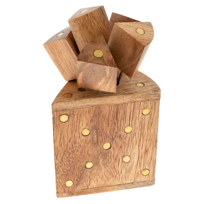 Wood Cheese Picks with Holder