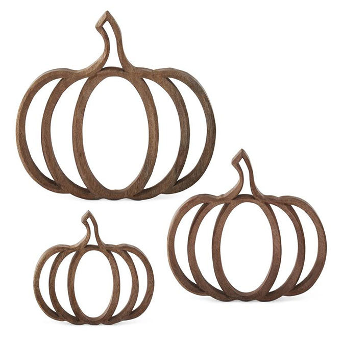 Wood Cutout Pumpkins