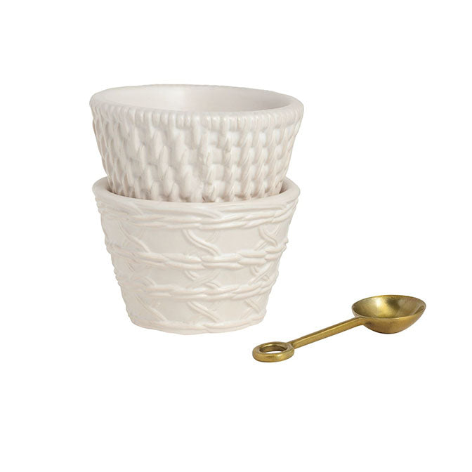 Woven Ceramic Tibit Set