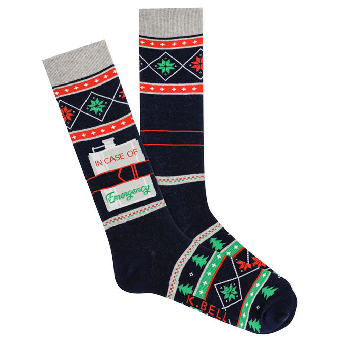 Xmas Flask Crew Sock