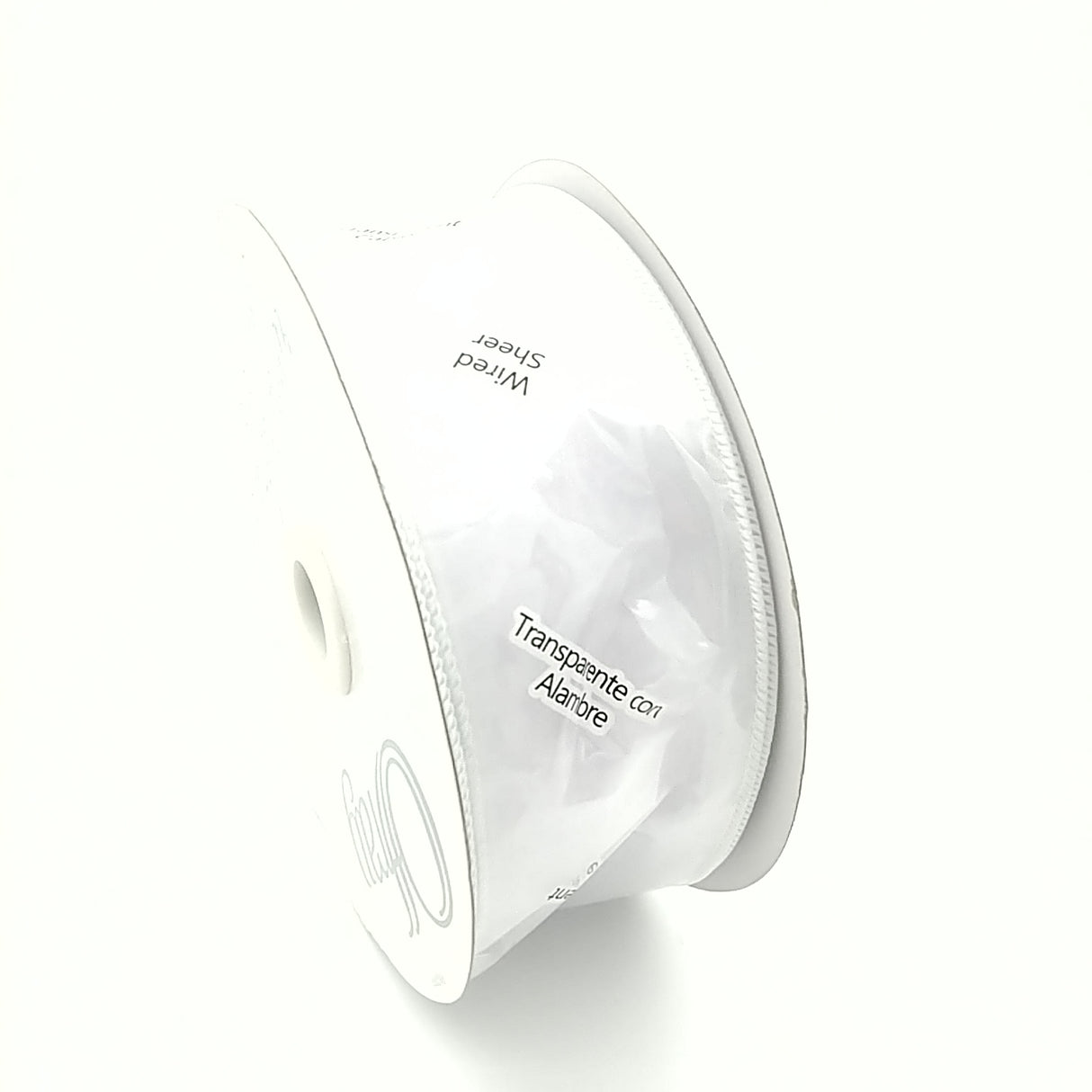 2-1/2" White Sheer Ribbon