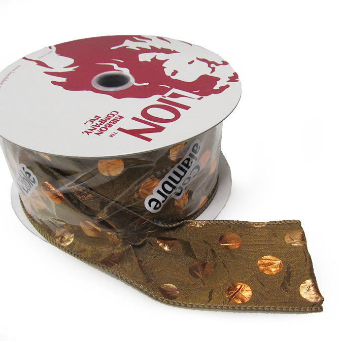 Moonstone 2.5" x 25 yds Wired Fall Ribbon