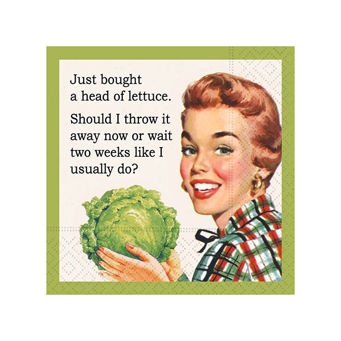 Just Bought Lettuce Beverage Napkin