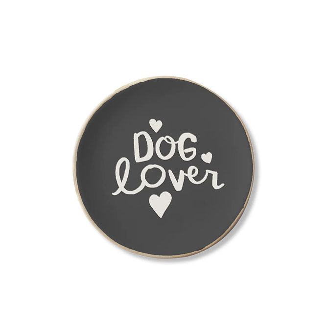 Dog Lover Small Round Stoneware Tray