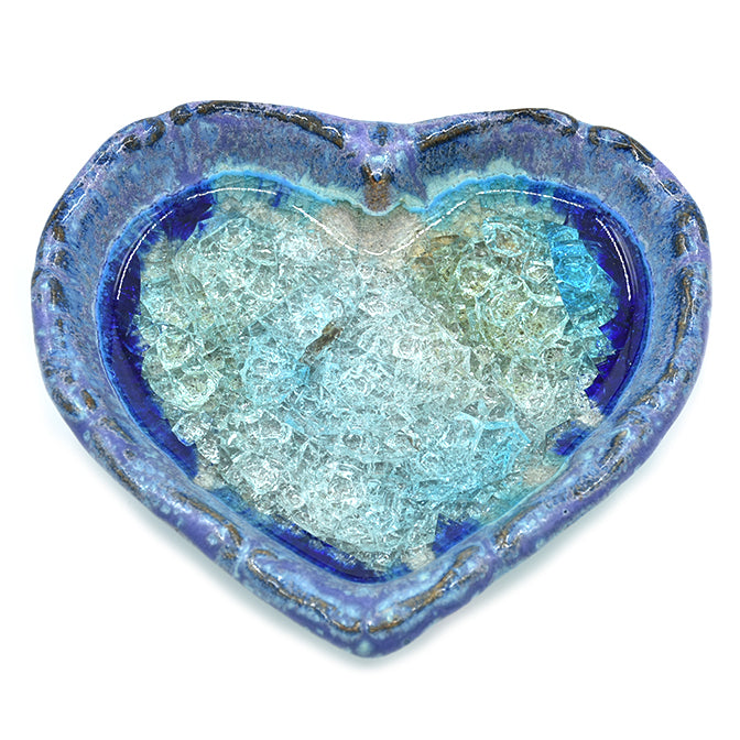 Heart Trinket Ceramic Pottery Dish