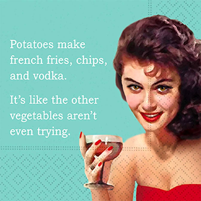 Potatoes are the Best Beverage Napkin