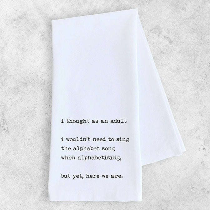 Alphabet Song Tea Towel