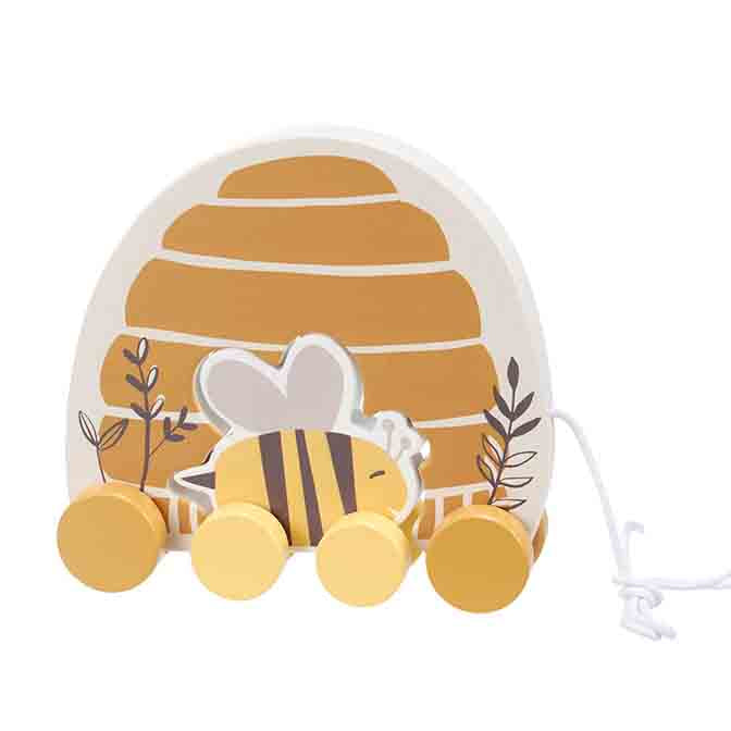 Skep and Bee Pull Toy