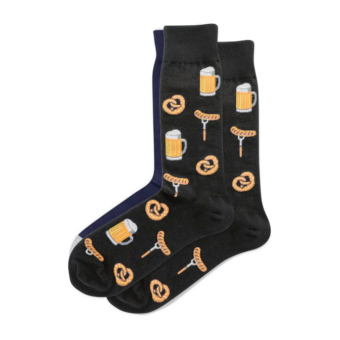 Beer & Pretzel Crew Socks