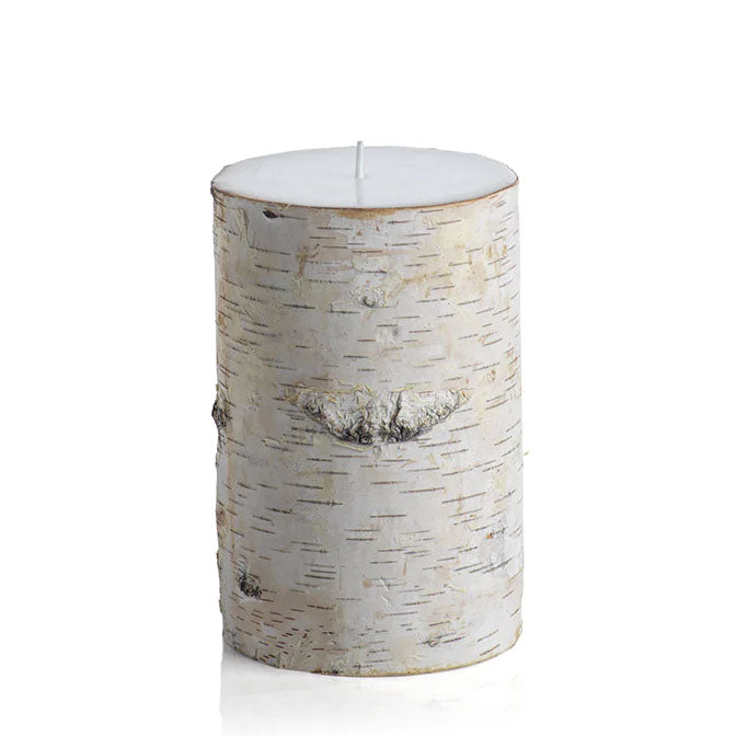 Birchwood Fragrance Free Pillar Candle- 4x6