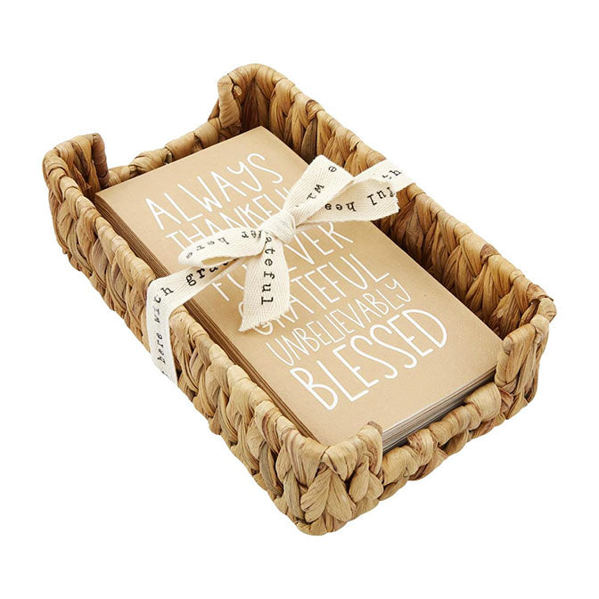 Blessed Guest Towel Basket Set