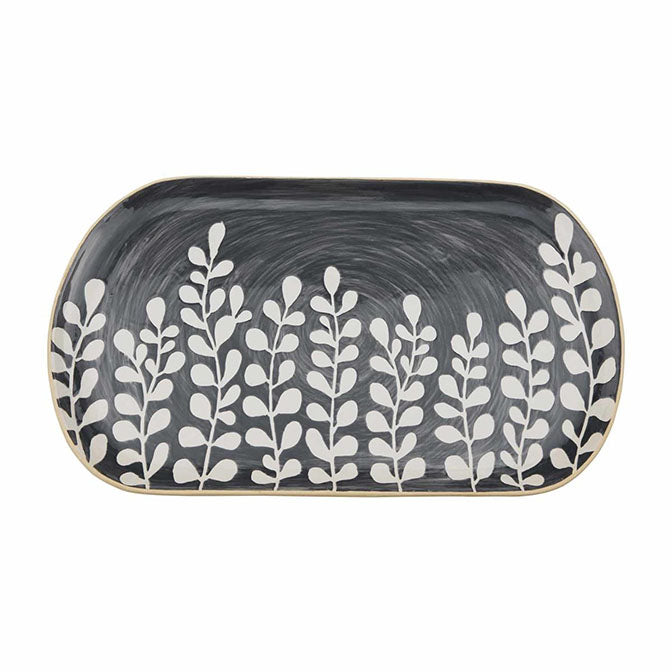 Blue Leaf Platter