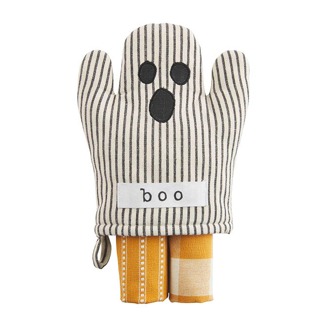 Ghost Oven Mitt Towel Set
