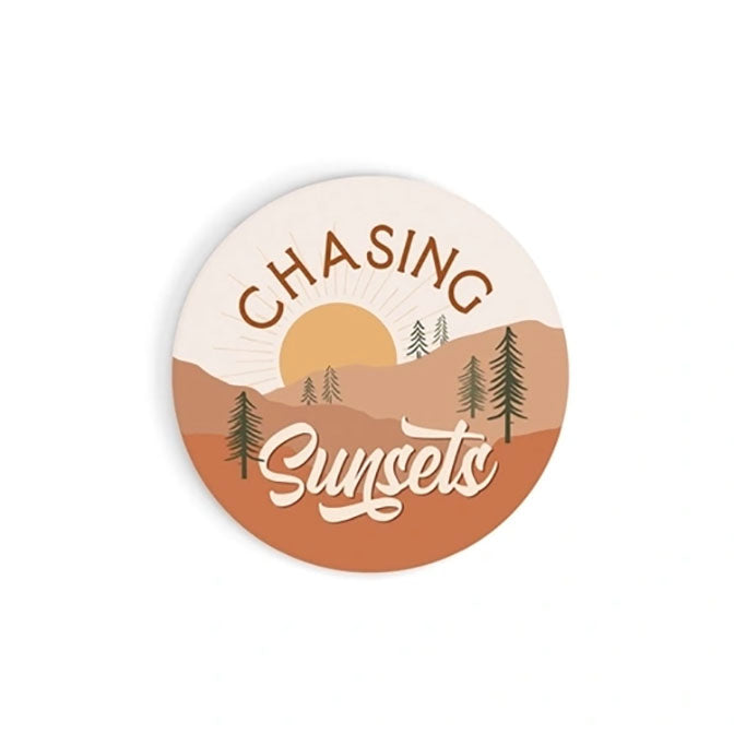 Chasing Sunsets Car Coaster