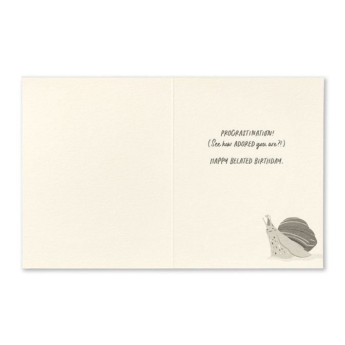 Show Your Love Belated Birthday Card