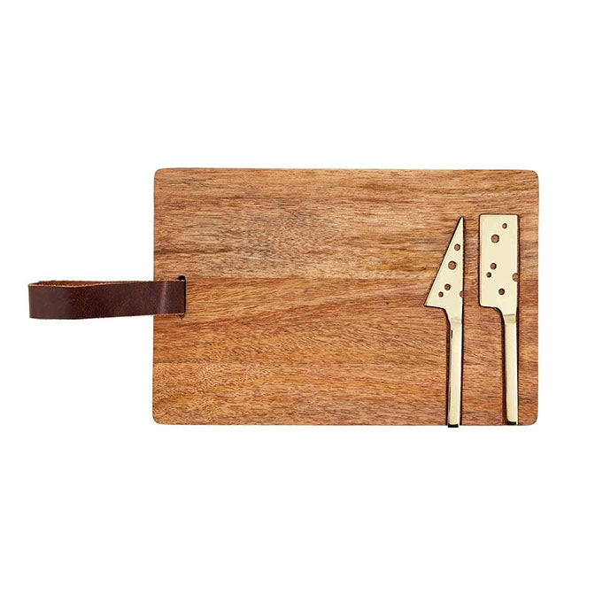 Integral Cheese Utensil Board Set