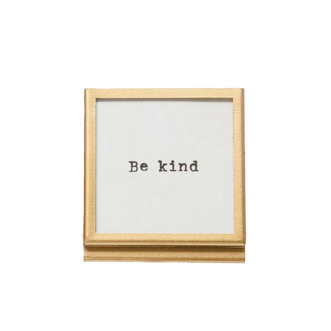 Metal & Glass Frame with Easel & Various Sayings