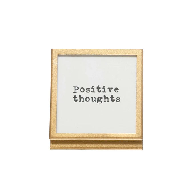 Metal & Glass Frame with Easel & Various Sayings