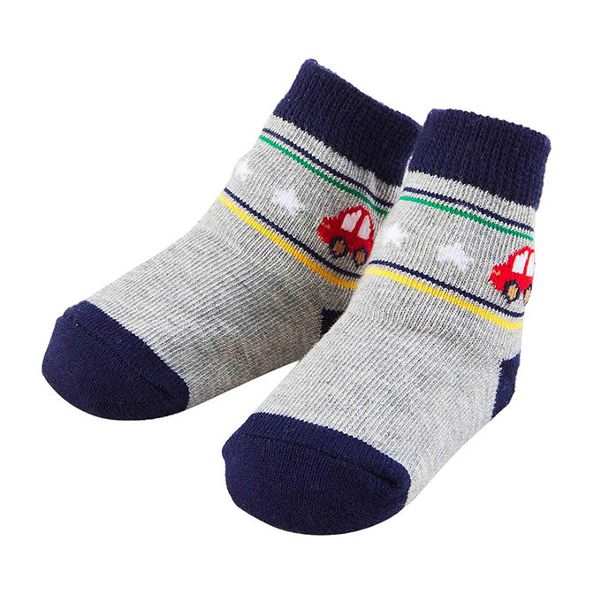 Gray and Navy Car Sock