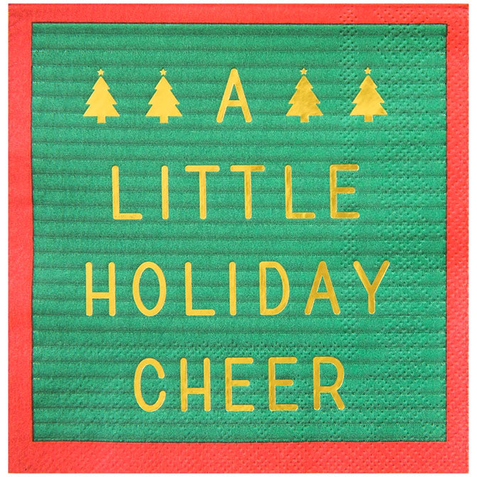 Holiday Cheer Beverage Napkin