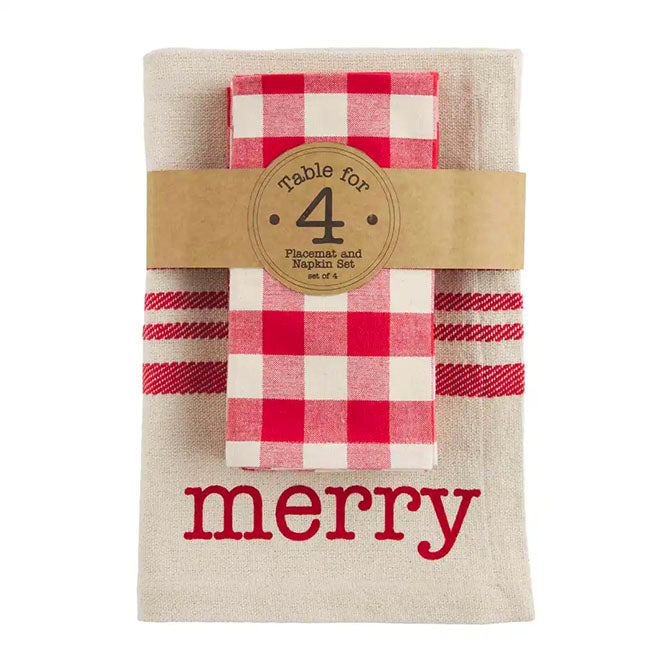 Holiday Placement Napkin Set