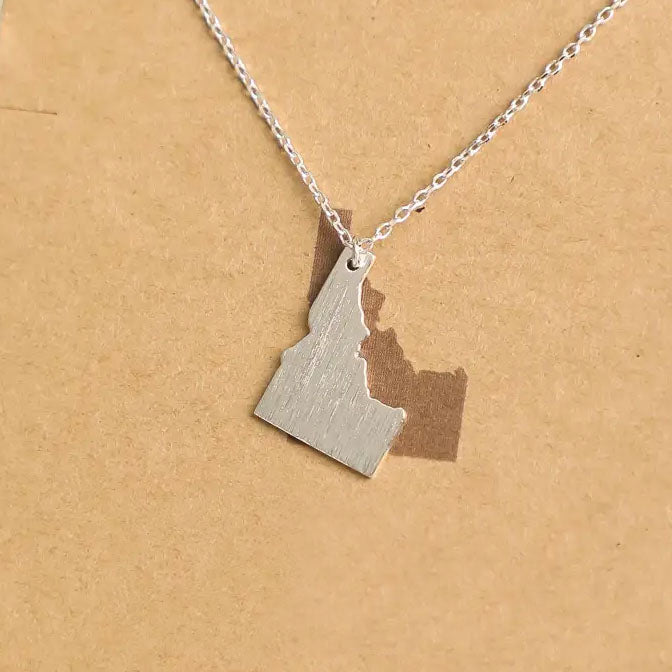 Idaho State Silver Tone Necklace