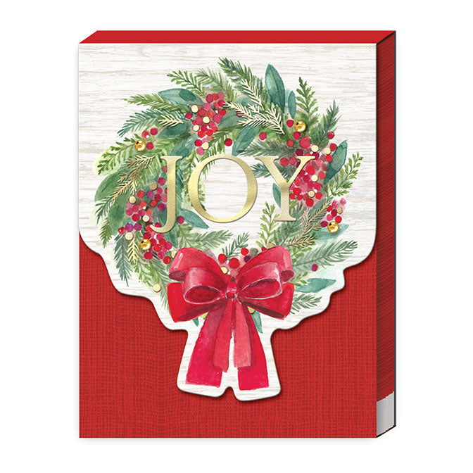 Joy Wreath Pocket Notepad