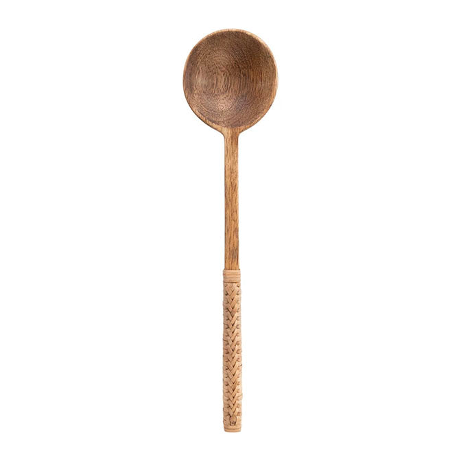 Mango Wood Spoon with Bamboo Wrapped Handle