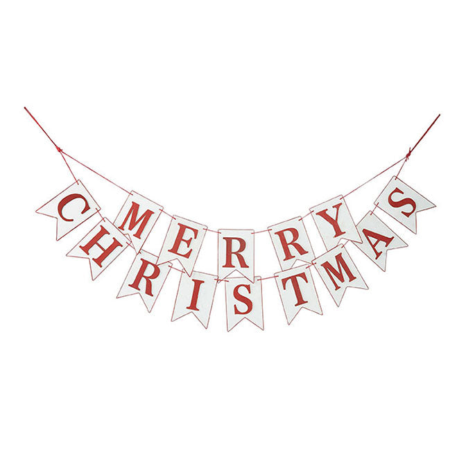 4' Merry Christmas Garland