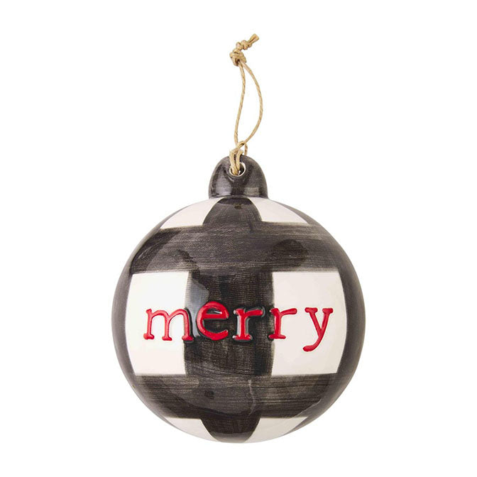 Sentiment Buffalo Checkered Ornaments