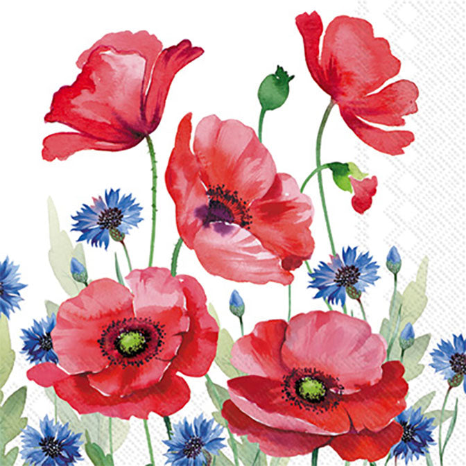 Modern Poppy Napkin