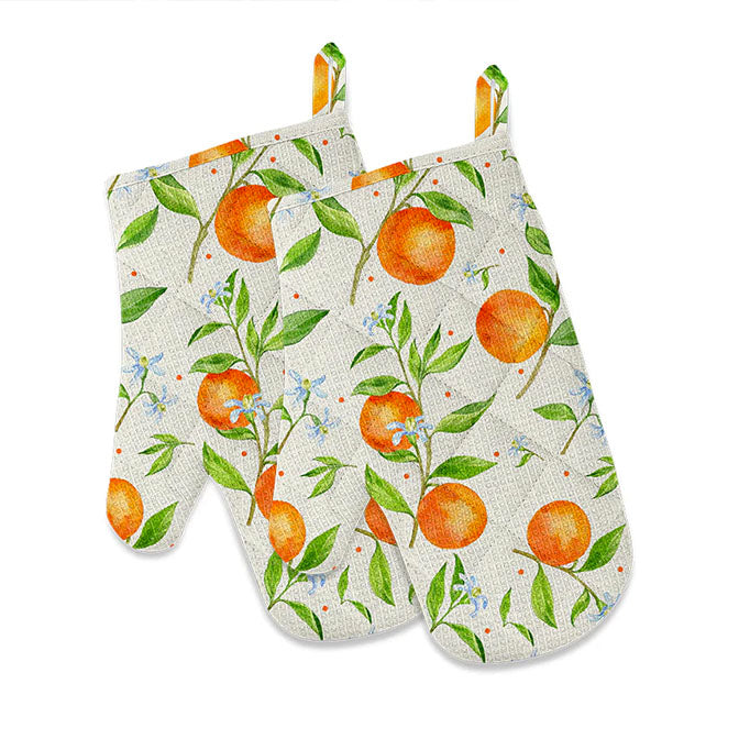 Oranges Oven Mitts Set of 2