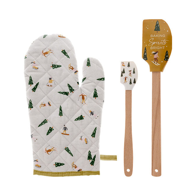 Baking Spirits Bright Oven Mitt & Spatula Set