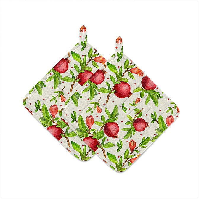Pomegranate Pot Holder Set of 2