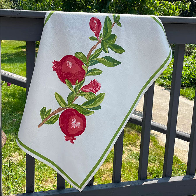 Pomegranate Floursack Kitchen Towel Set of 2